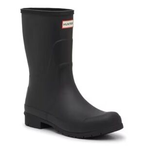 Hunter Matte Black Mid-Calf Rain Boot